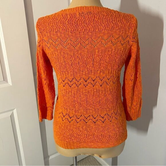 Jones New York Orange Pullover Sweater - Picture 3 of 5